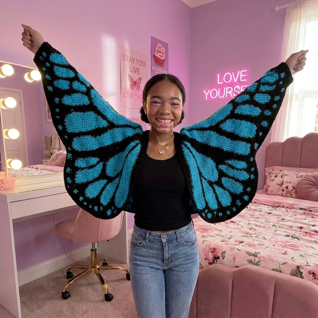 Vicky's Patched Butterfly Cardigans