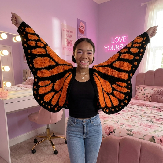 Vicky's Patched Butterfly Cardigans